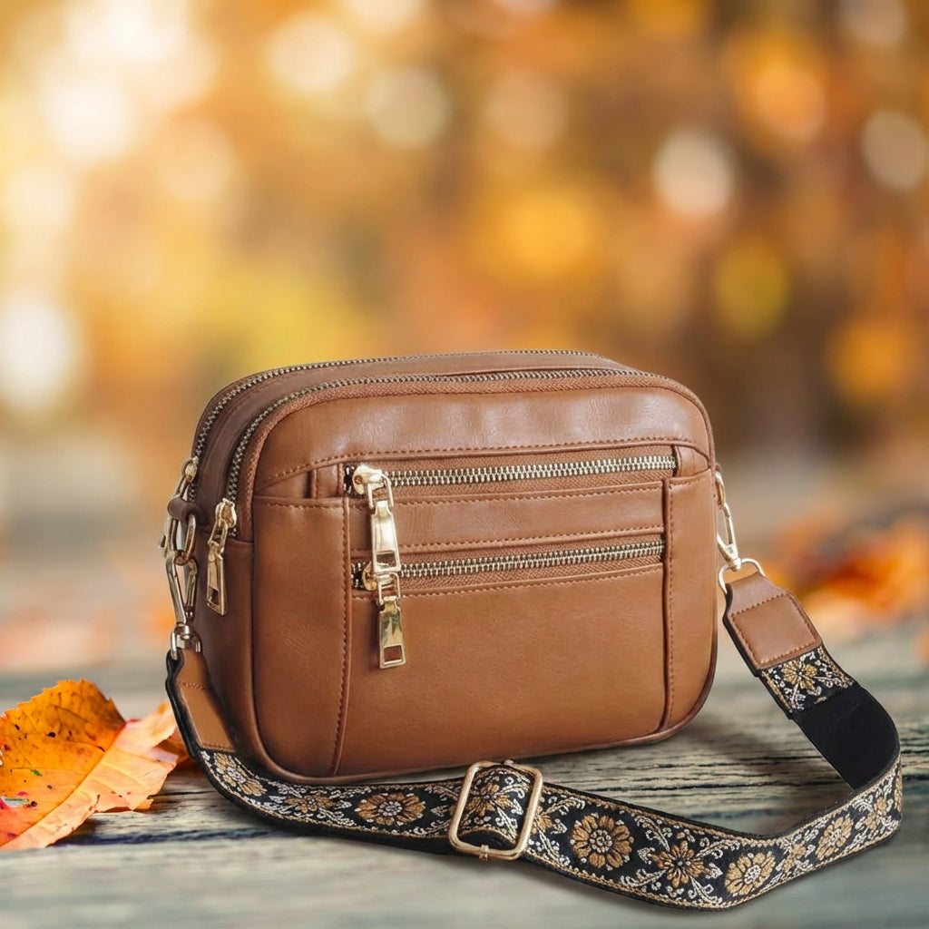 Genuine Leather Crossbody Bag