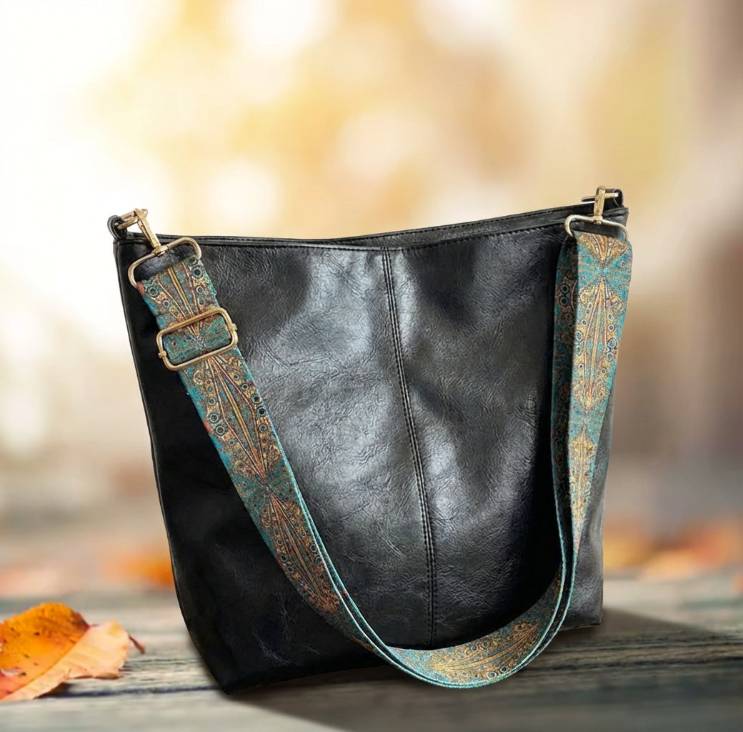 Genuine Leather Bucket Bag