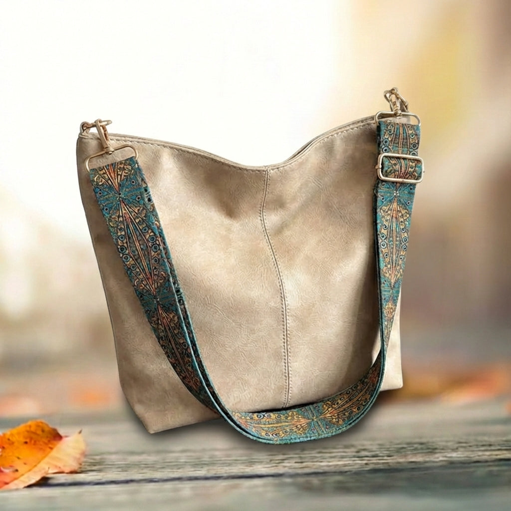 Genuine Leather Bucket Bag