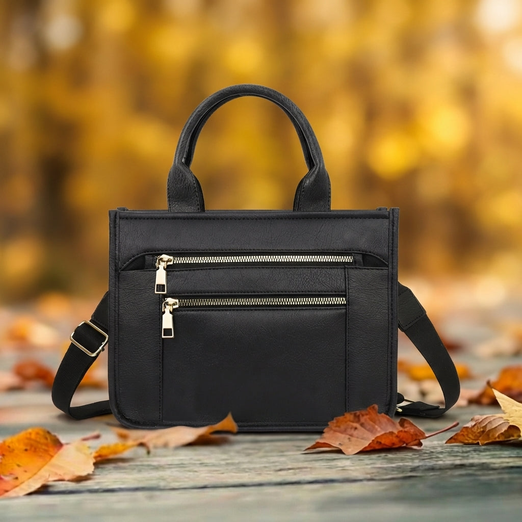 Double zipper - black (ready in stock)